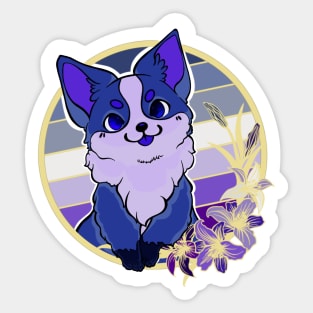 Butch corgi Sticker